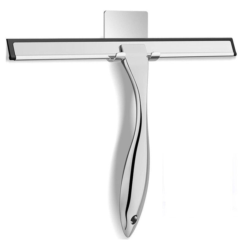 Silver Stainless Steel Glass Squeegee