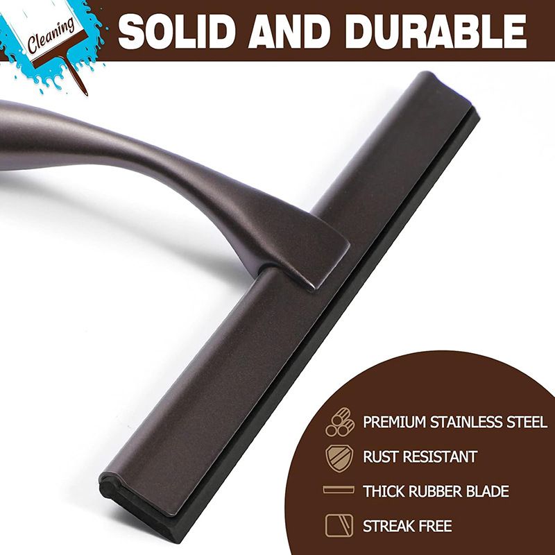 Silver Stainless Steel Glass Squeegee