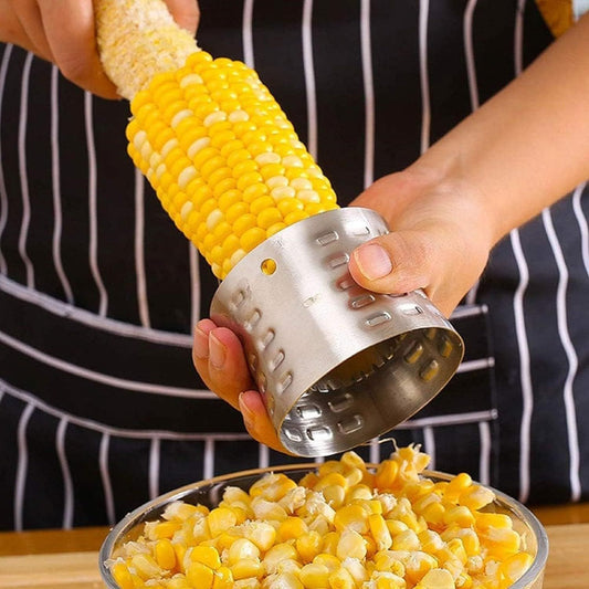 2-Pack Premium Stainless Steel Manual Corn Thresher Peeler