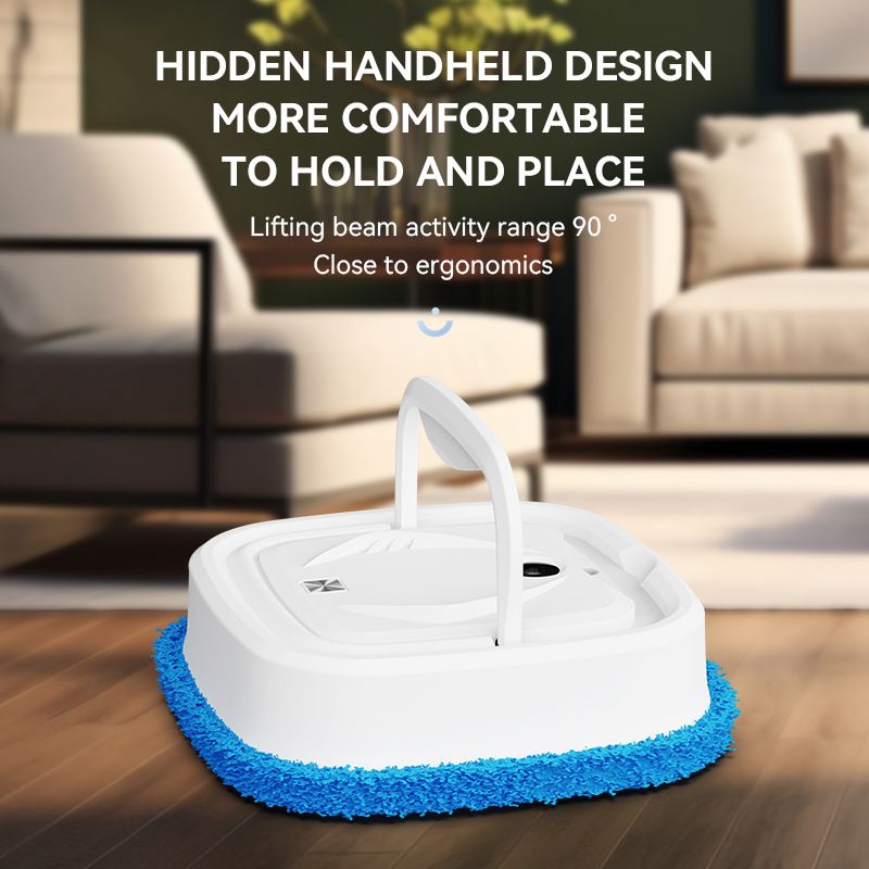 Black P6 Smart Robotic Mop and Floor Cleaner for Full Home