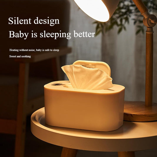Baby Wipe Warmer with LED Display and Top-Heating Moisture Protection – Intelligent Constant Temp Dispenser Case