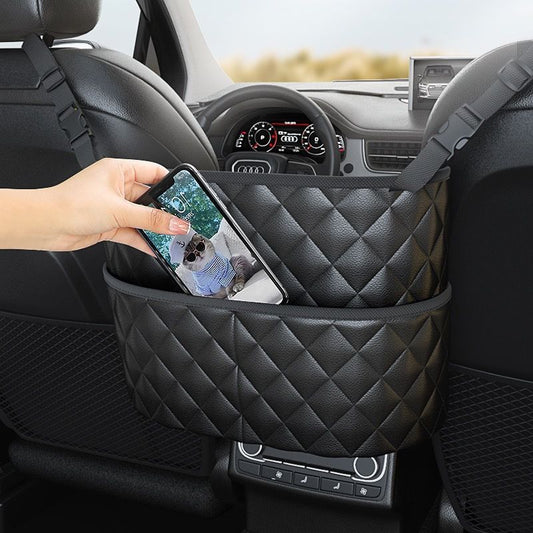 Large Capacity Car Interior Pocket for Handbags Phones Drinks