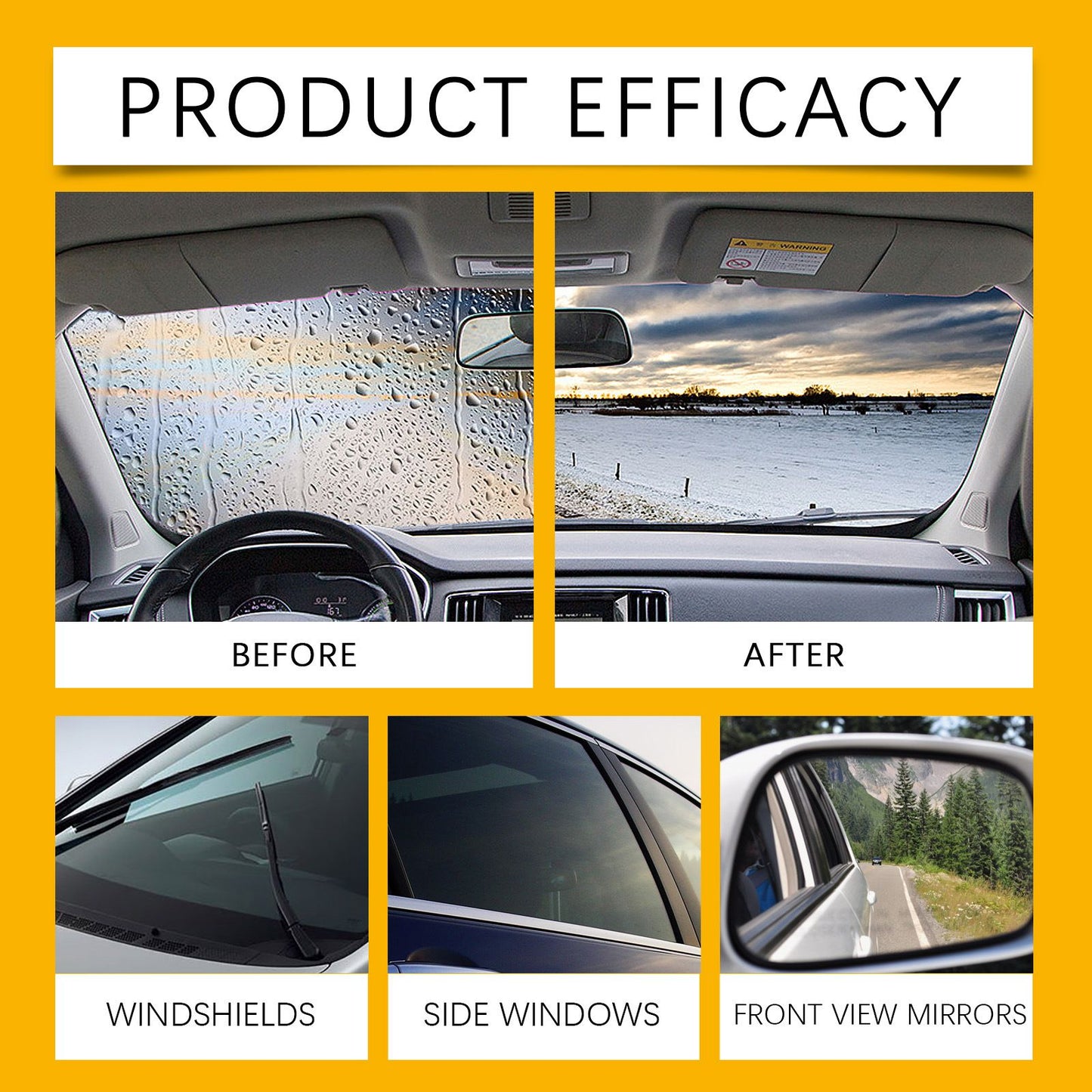 120ML Car Windshield Glass Oil Film Remover Cleansing Brush