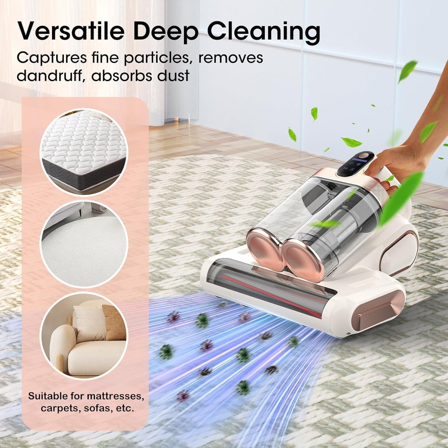 Grey & Purple UV Mattress Vacuum Cleaner