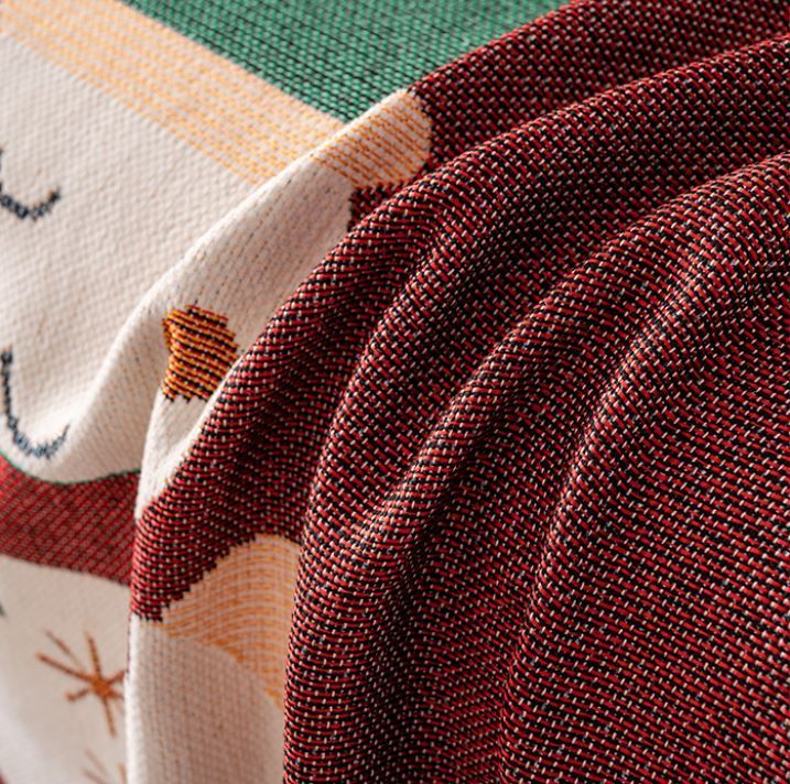 Christmas Chenille Sofa Throw 180 x 340cm - Style 3