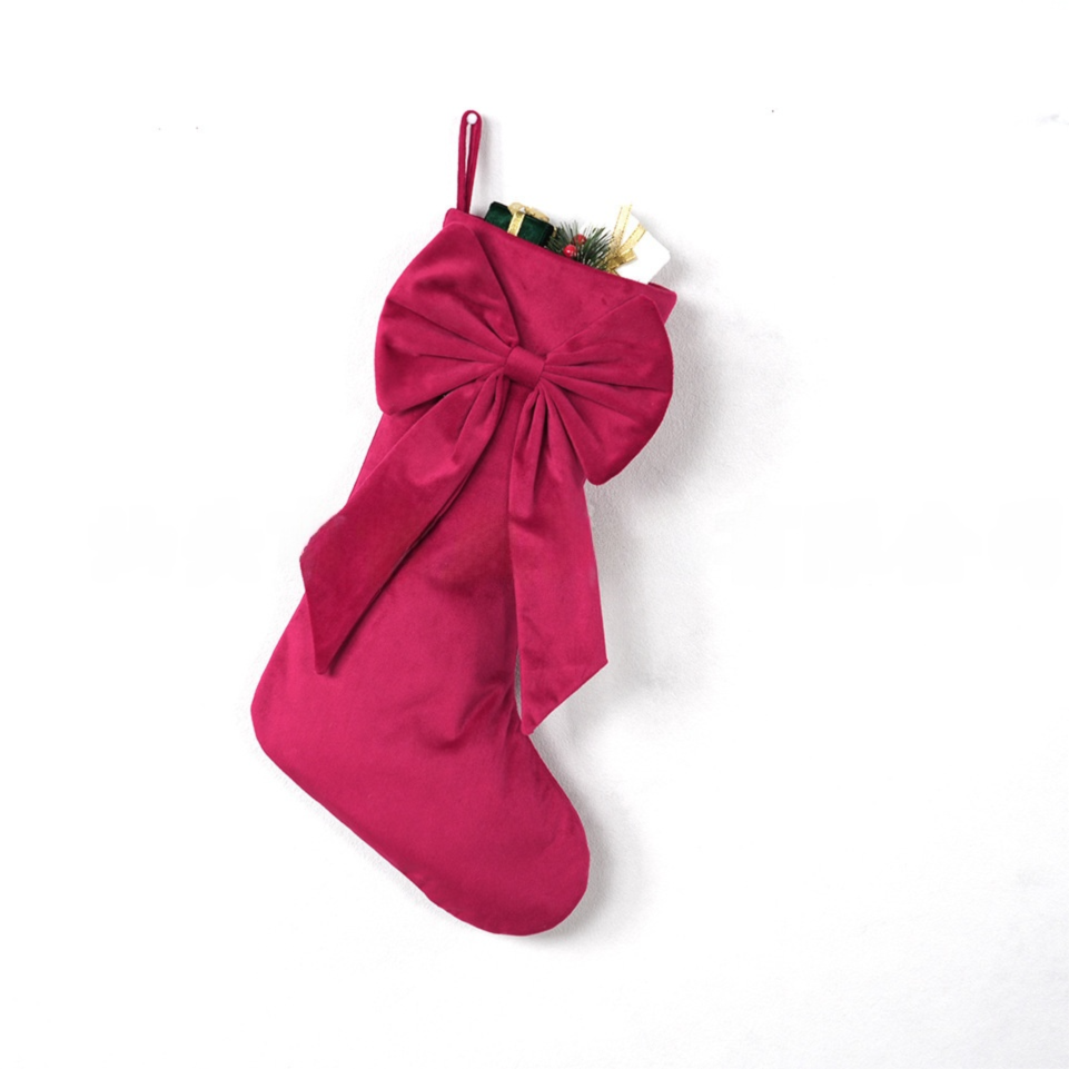 Red Velvet Christmas Stocking 18 Inch