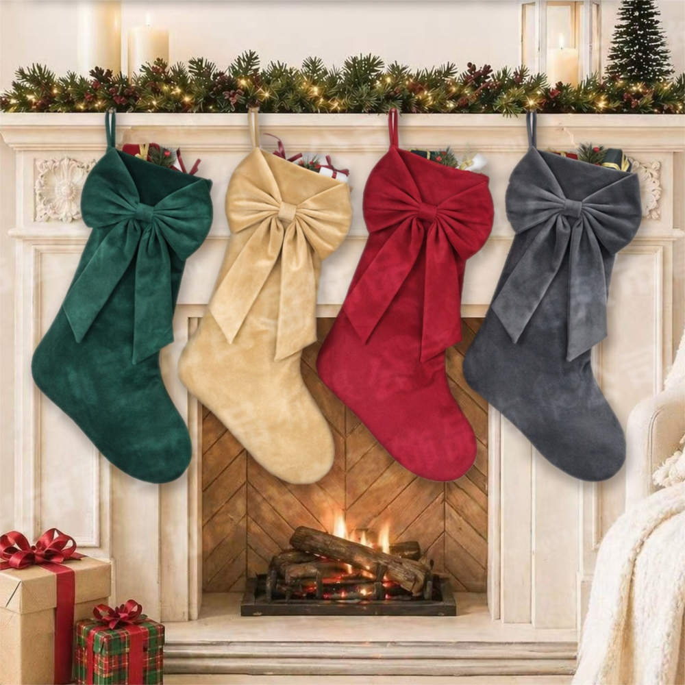 Red Velvet Christmas Stocking 18 Inch