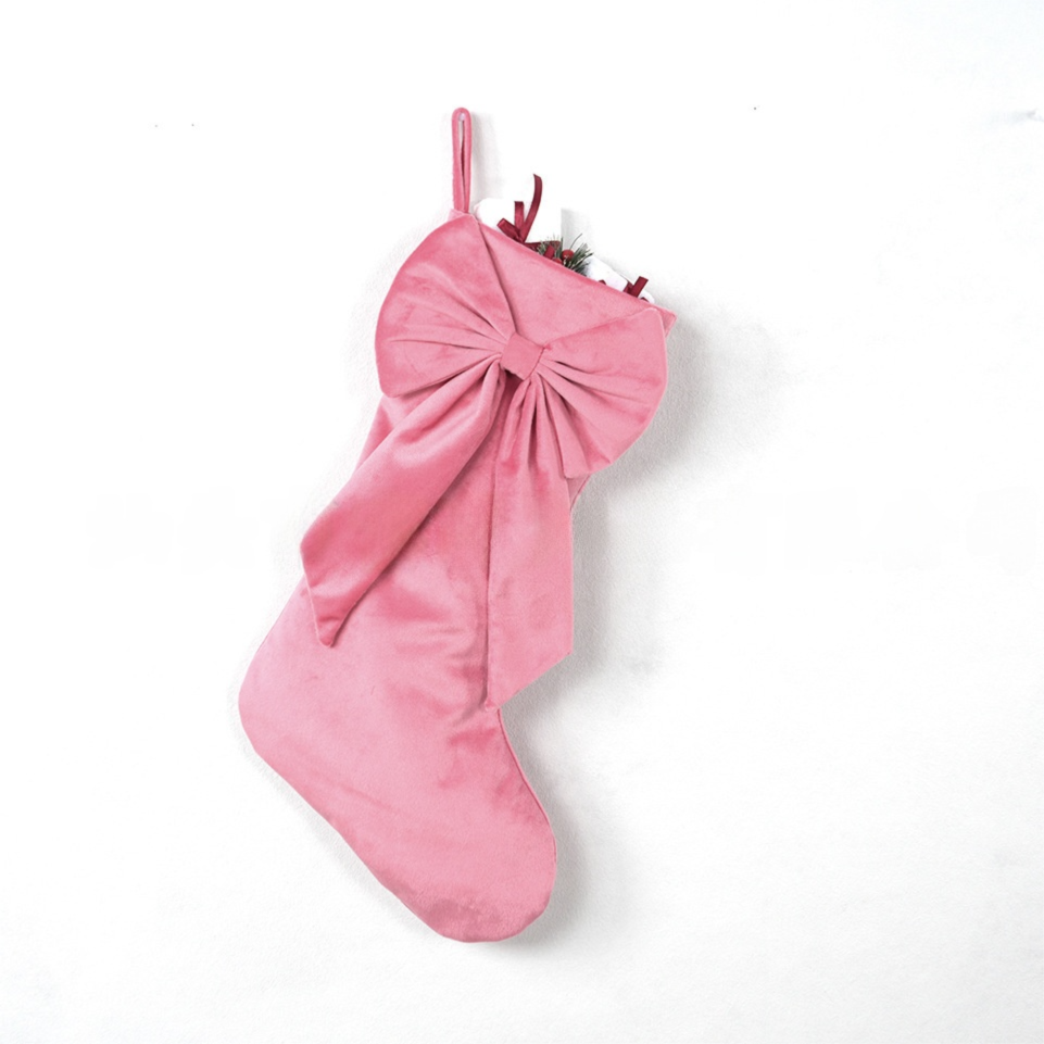 Watermelon Red Velvet Christmas Stocking 18 Inch