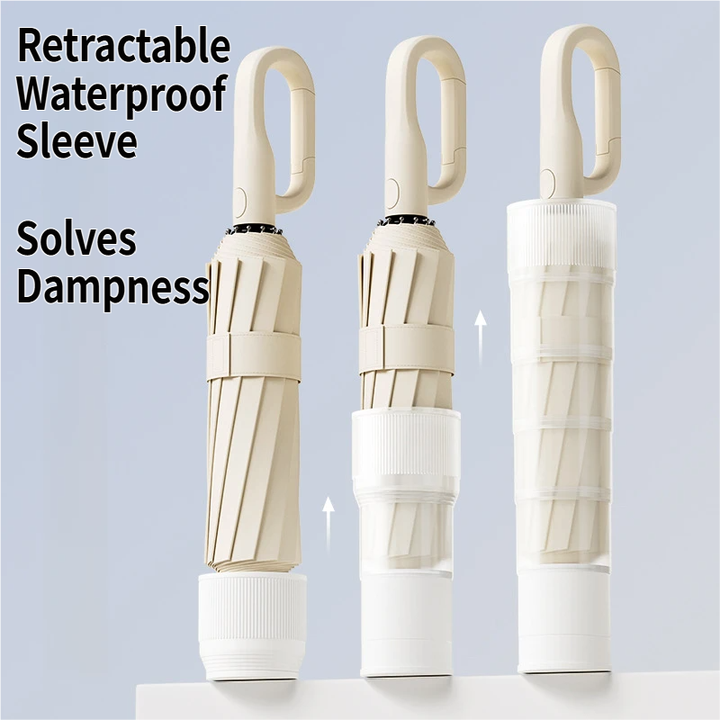Automatic Foldable Umbrella 105cm - Black