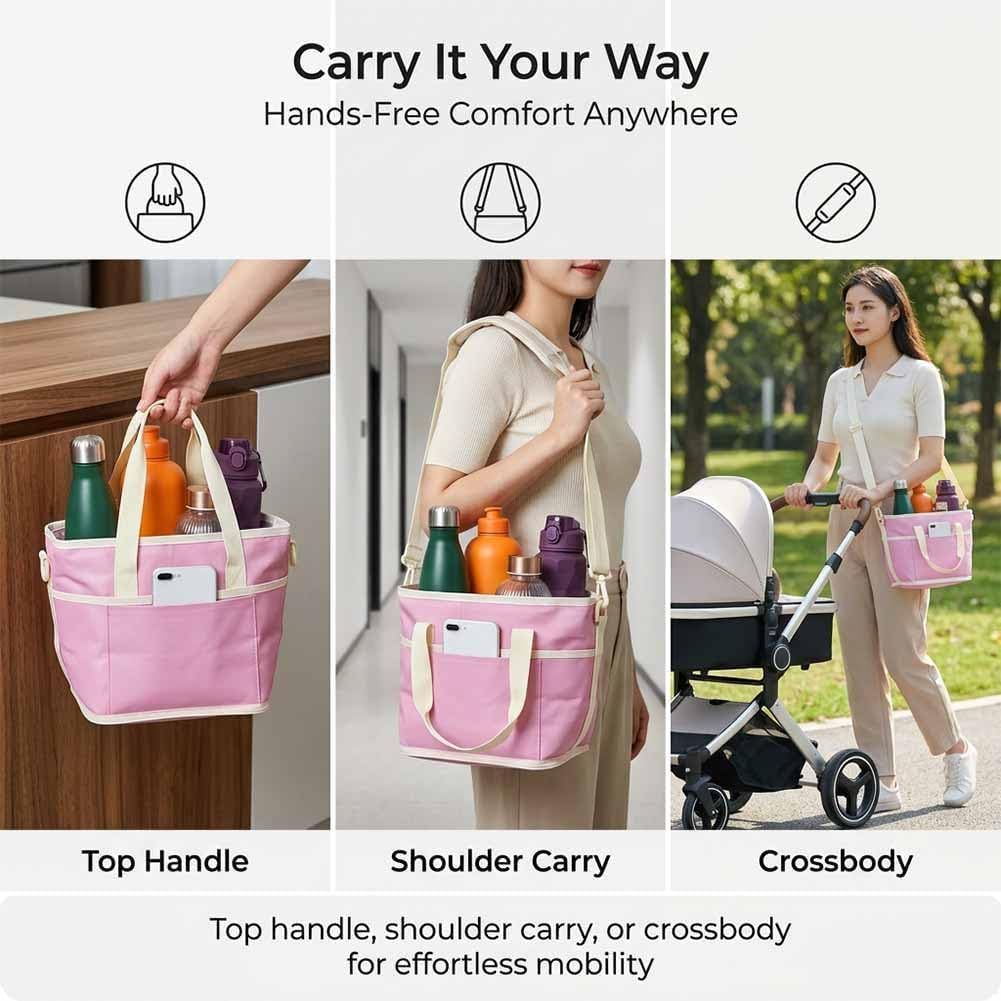 Car Drink Carrier & Headrest Phone Holder Set