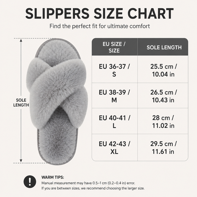 Women's Plush Slippers & Socks Set - L