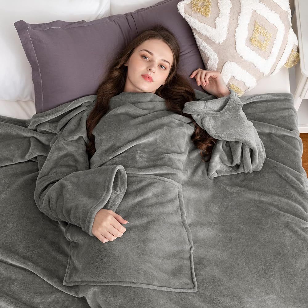 Wearable Wrap Blanket 180 x 120cm - Pink