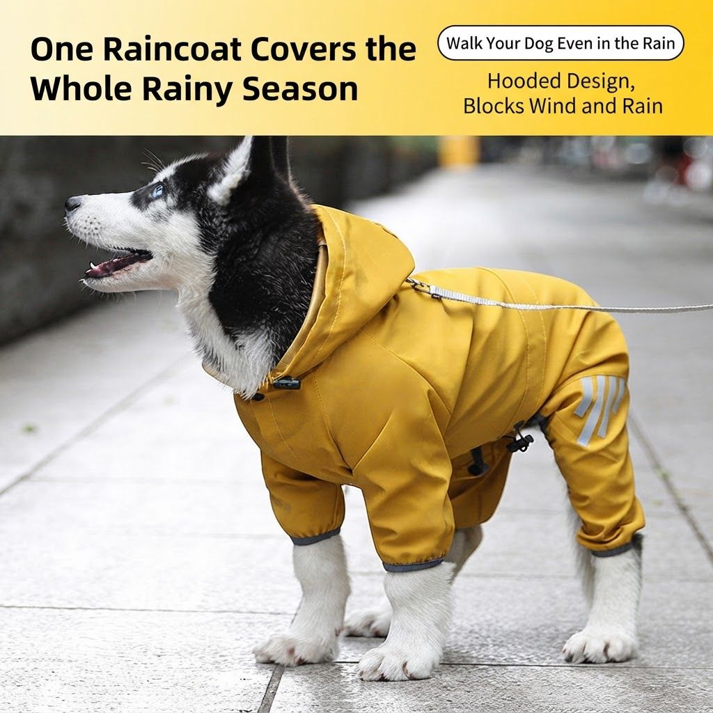 Dog Raincoat - Blue S