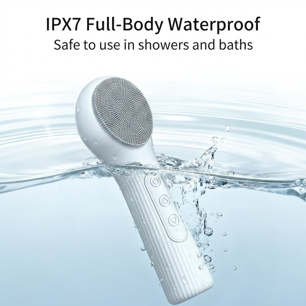 45°C Heated Facial Cleansing Brush - Purple