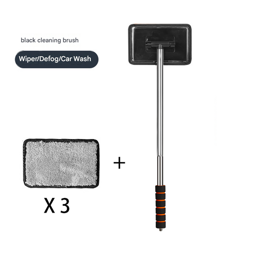 Black Telescopic Car Windscreen Cleaning Brush