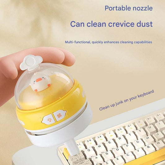 Yellow-Duck Mini Animal Desktop Vacuum Cleaner for Keyboard