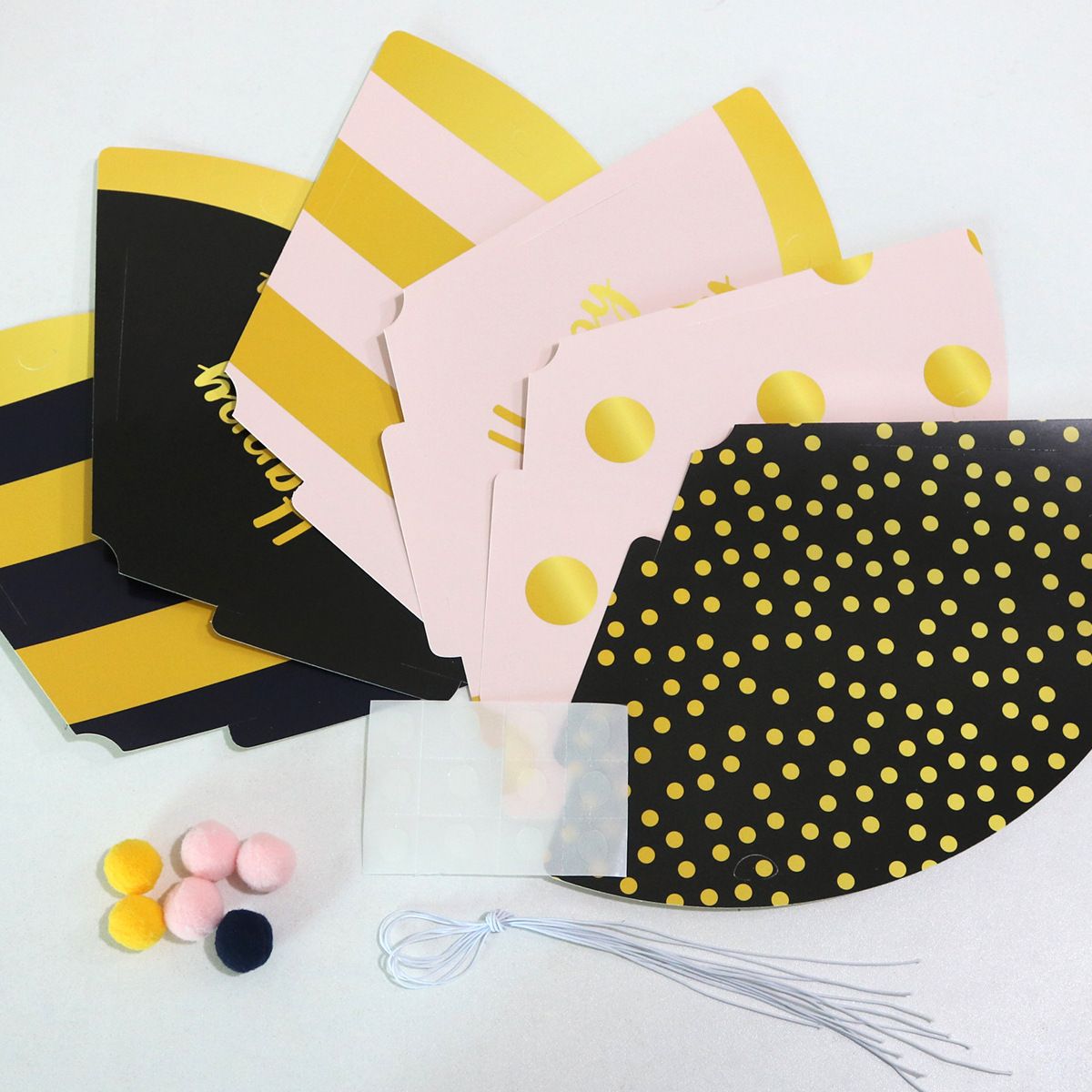 12-piece Kids Birthday Party Hats Set - for Birthday Events and Themed Gatherings