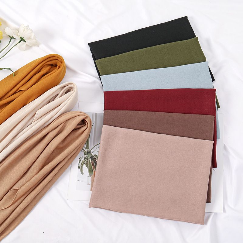 Grey 90 x 90cm Women Solid Colour Square Scarf - Lightweight Polyester Head Scarf and Shawl Wrap, Soft Casual Neck Scarf for Travel, Hair Styling and Everyday Layering
