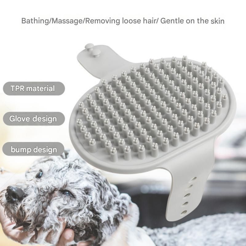 4-Piece Pet Grooming & Paw Cleaning Kit - Blue/Grey