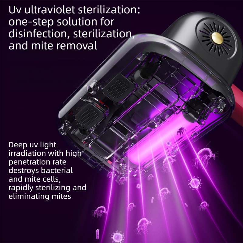 UV Mattress Vacuum & Cordless Stick Vacuum Set - Gold