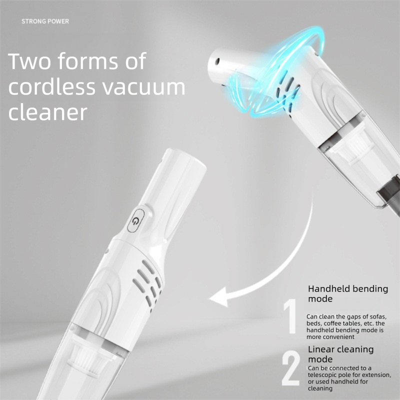 UV Mattress Vacuum & Cordless Stick Vacuum Set - Red