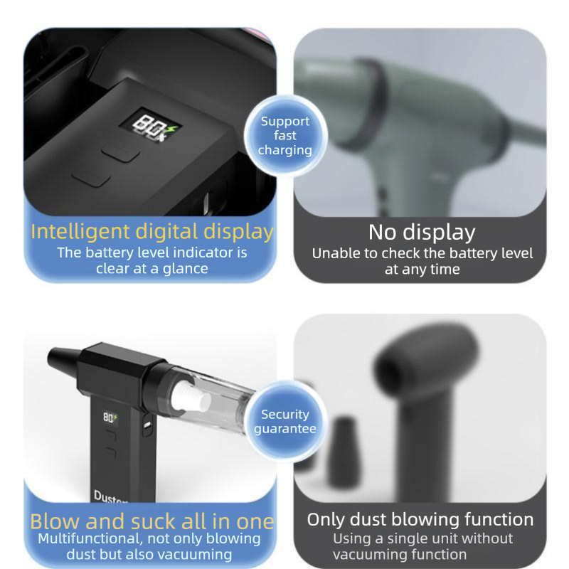 Portable Vacuum & Air Blower - Black