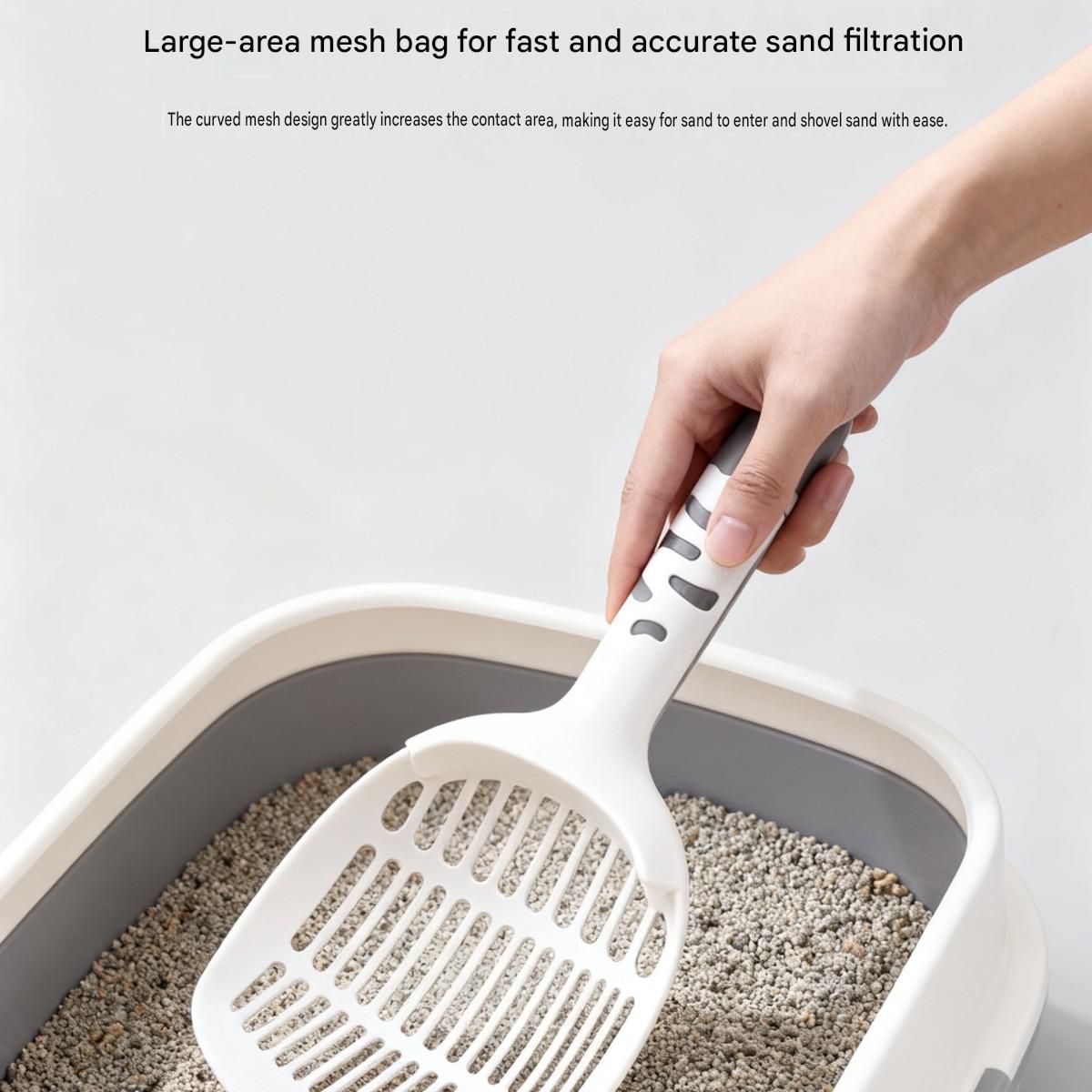 Large Cat Litter Scoop - White