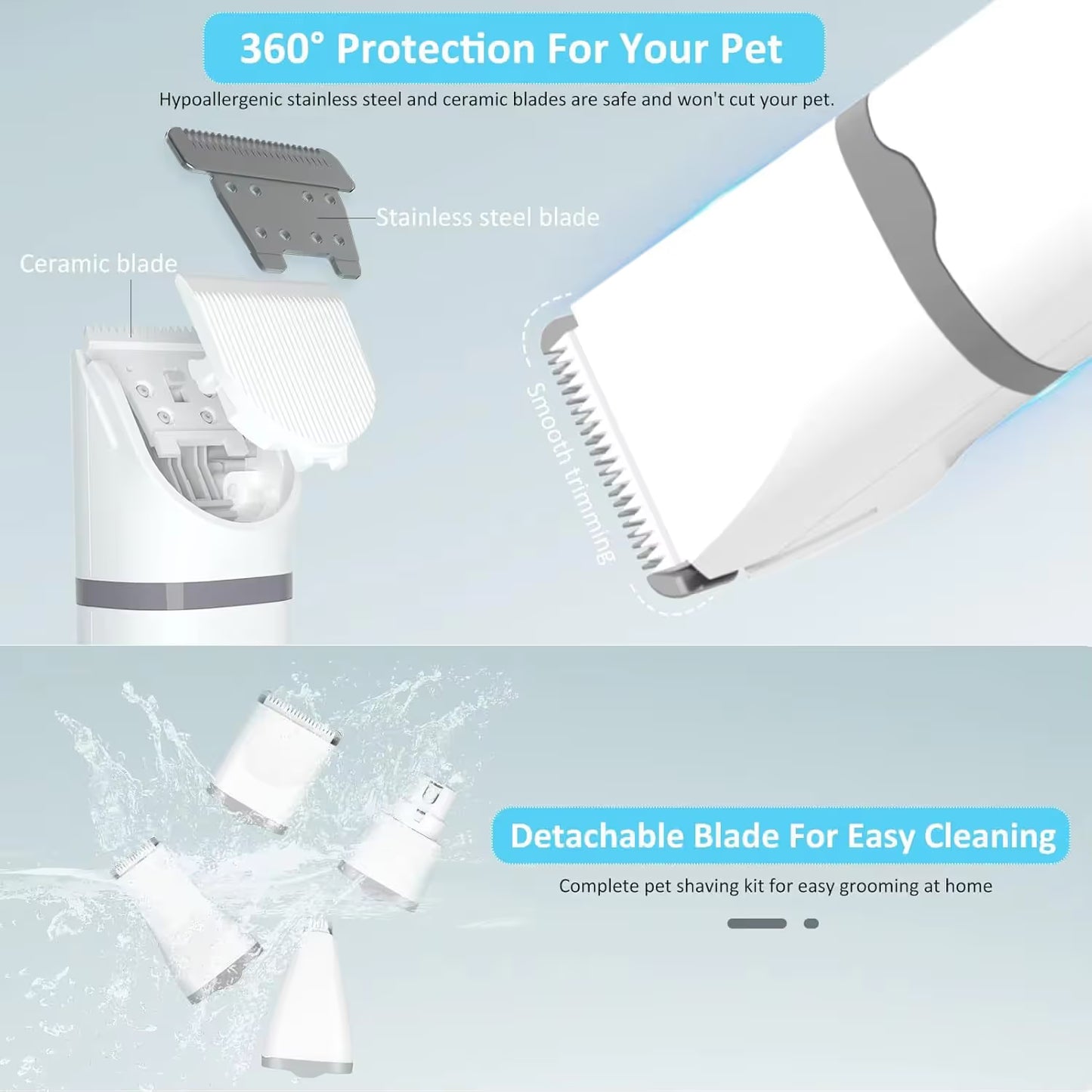 Pet Hair Clipper & Nail Grinder Kit