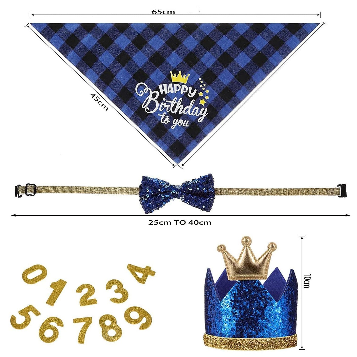 Blue Dog Birthday Party Banner Kit