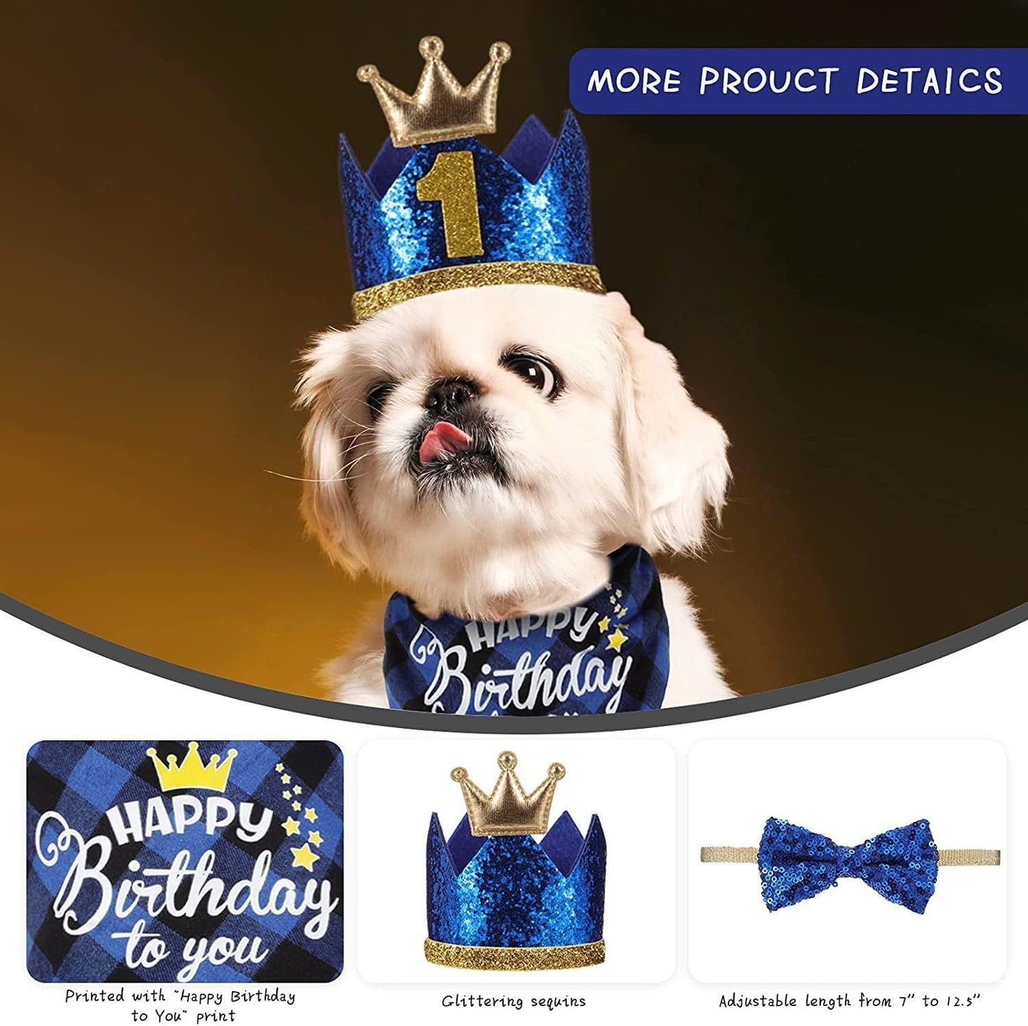 Blue Dog Birthday Party Banner Kit