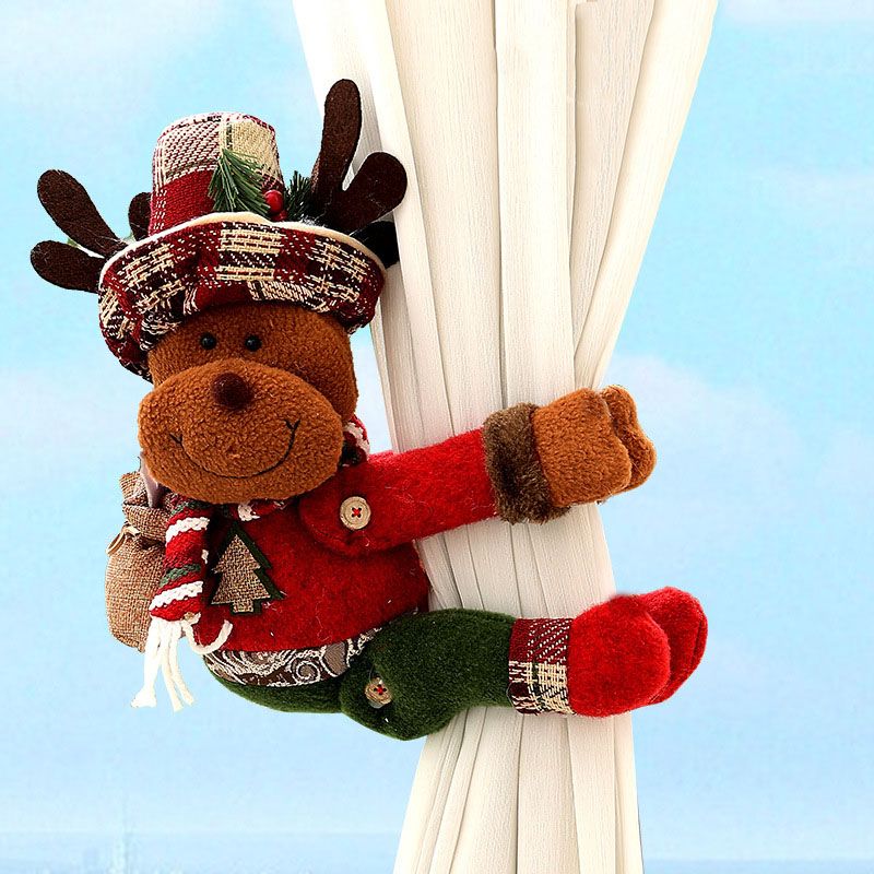 Christmas Reindeer Curtain Tiebacks - Set of 2