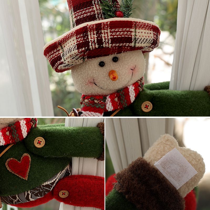 Christmas Santa Curtain Tiebacks - Set of 2