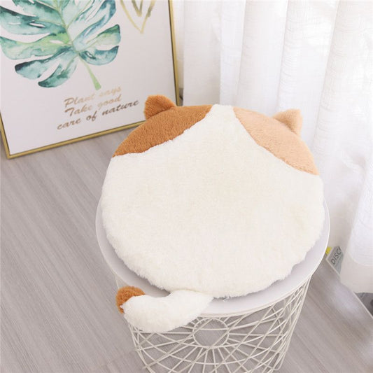 Brown Tabby Round Cat Seat Cushion 40cm