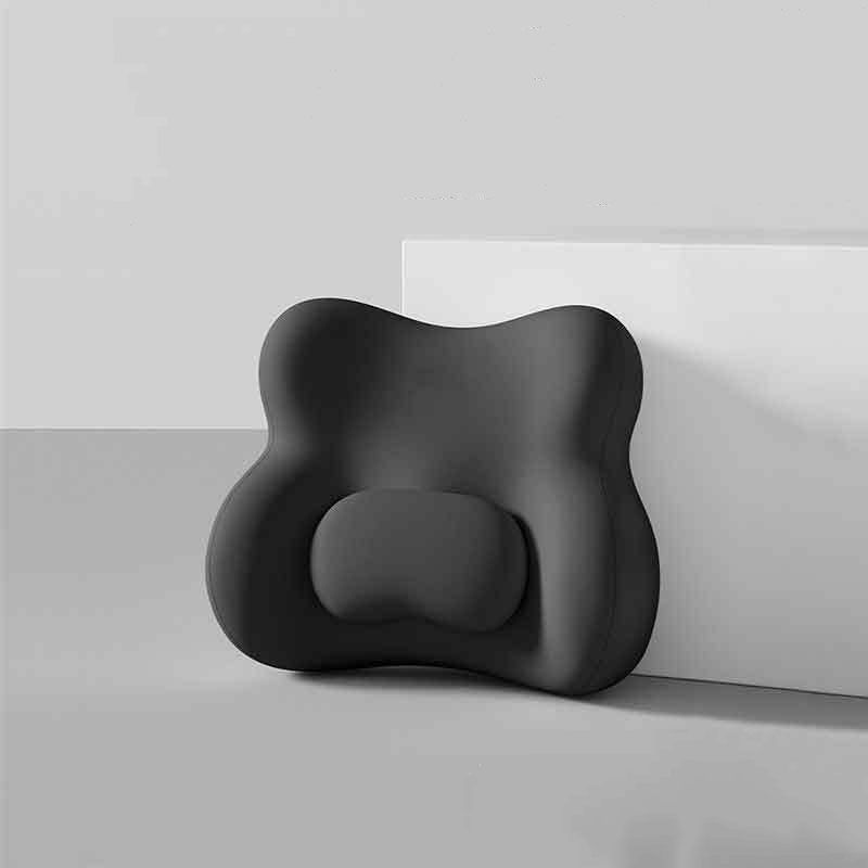 Carrot Hooded Blanket & Black Lumbar Pillow Set