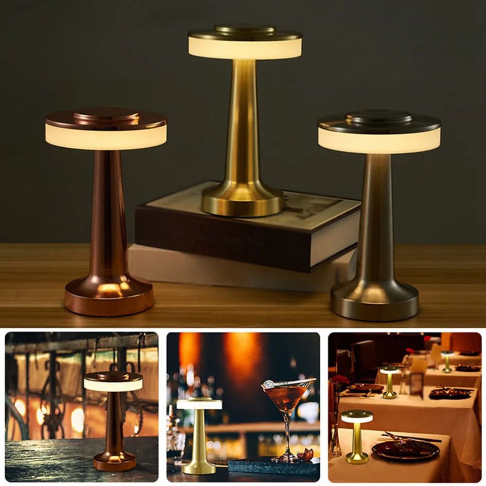 Rechargeable UFO Touch Table Lamp - Bronze