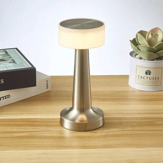 Silver Rechargeable UFO Table Lamp