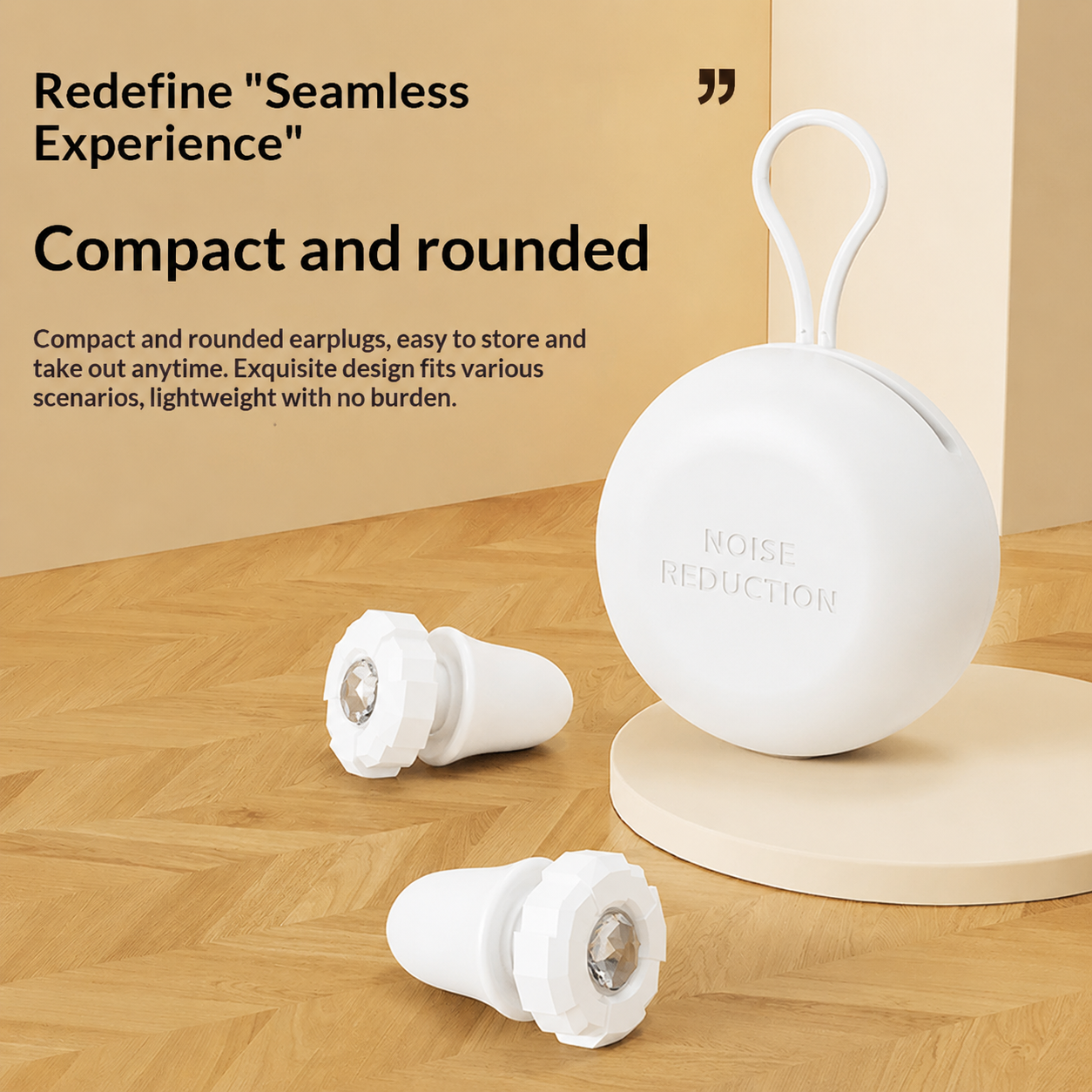 Silicone Noise Reduction Earplugs - White