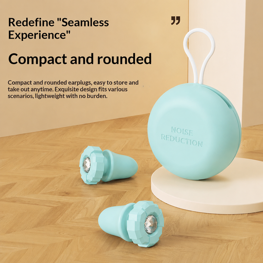 Silicone Noise Reduction Earplugs - Green