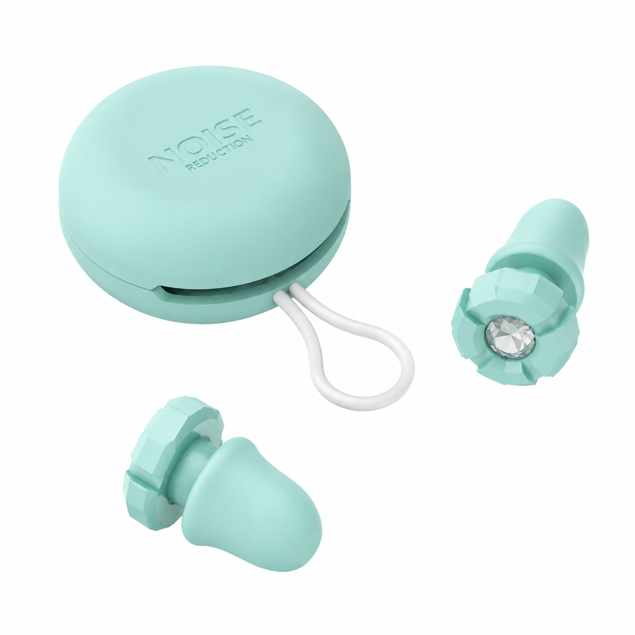 Silicone Noise Reduction Earplugs - Green