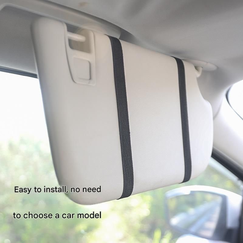 LED Car Sun Visor Makeup Mirror - White