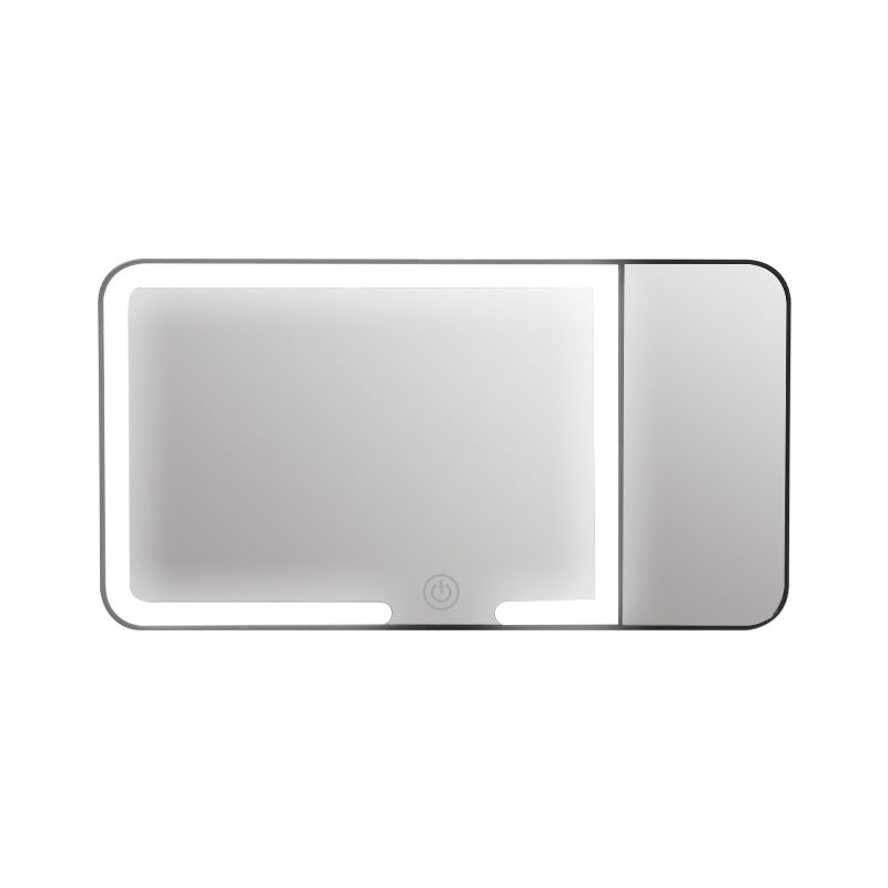 LED Car Sun Visor Makeup Mirror - Black