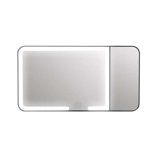 LED Car Sun Visor Makeup Mirror - Black