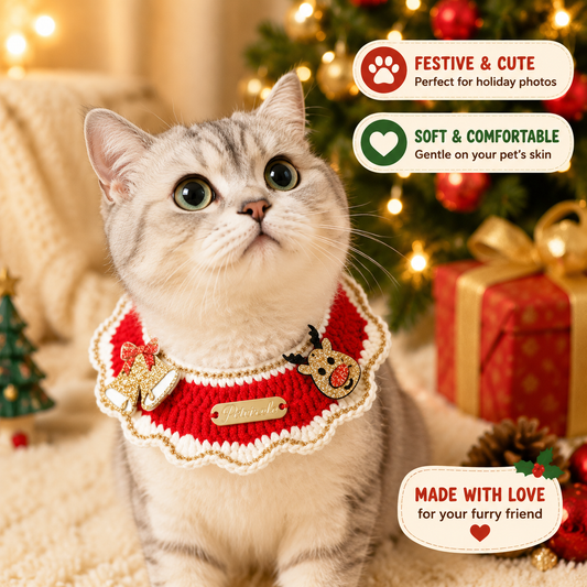 Christmas Pet Collar - Bell Deer