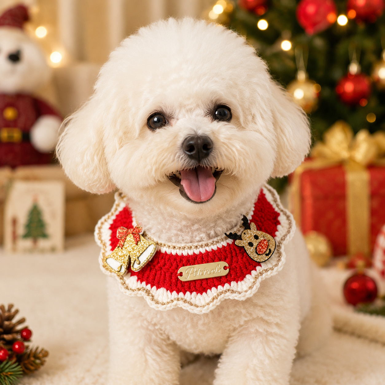 Christmas Pet Collar - Bell Deer