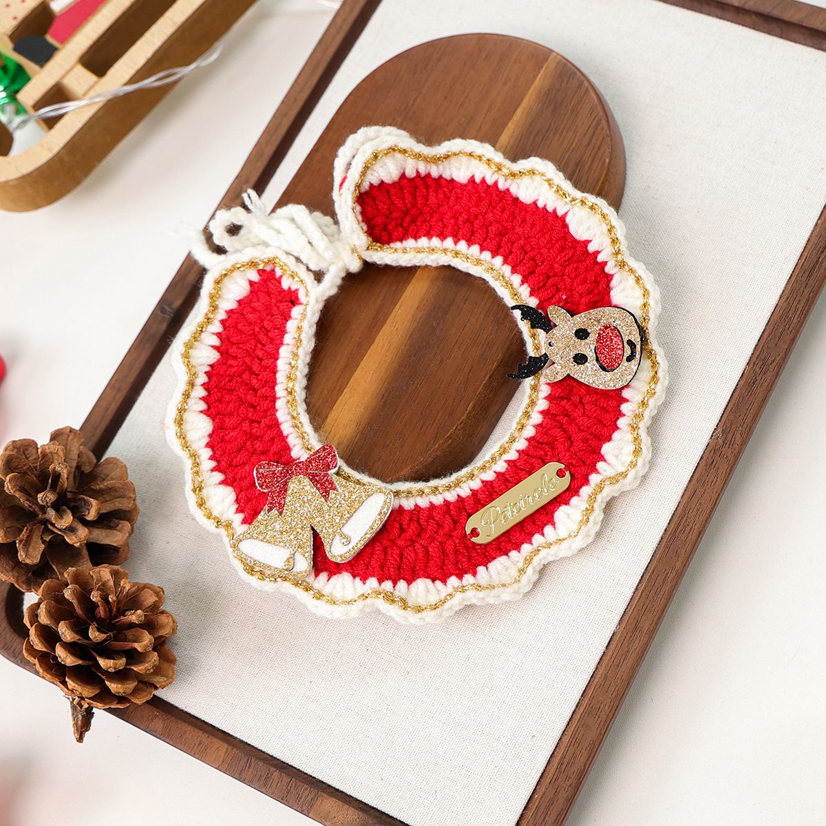 Christmas Pet Collar - Bell Deer