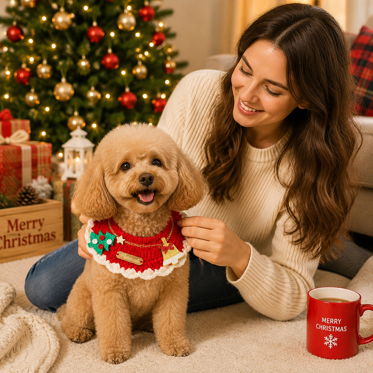 Christmas Pet Collar - Tree Bell