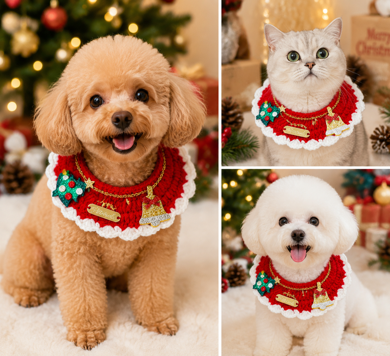 Christmas Pet Collar - Tree Bell