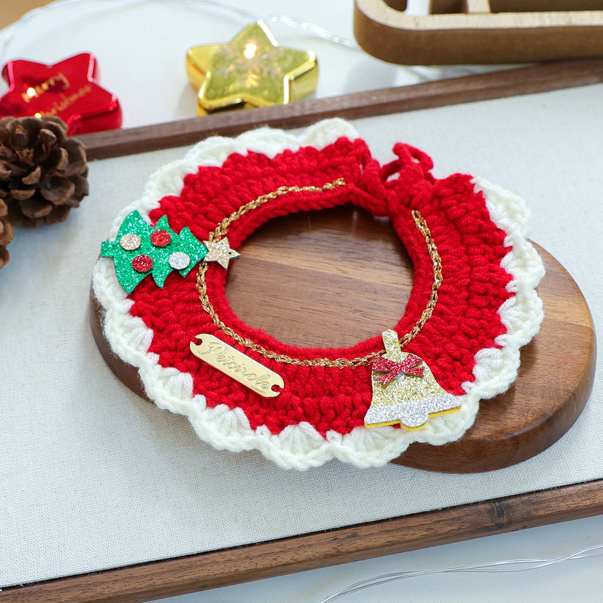 Christmas Pet Collar - Tree Bell