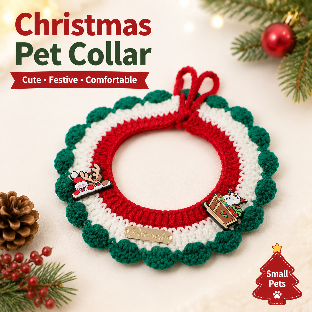 Christmas Pet Collar - Christmas Characters
