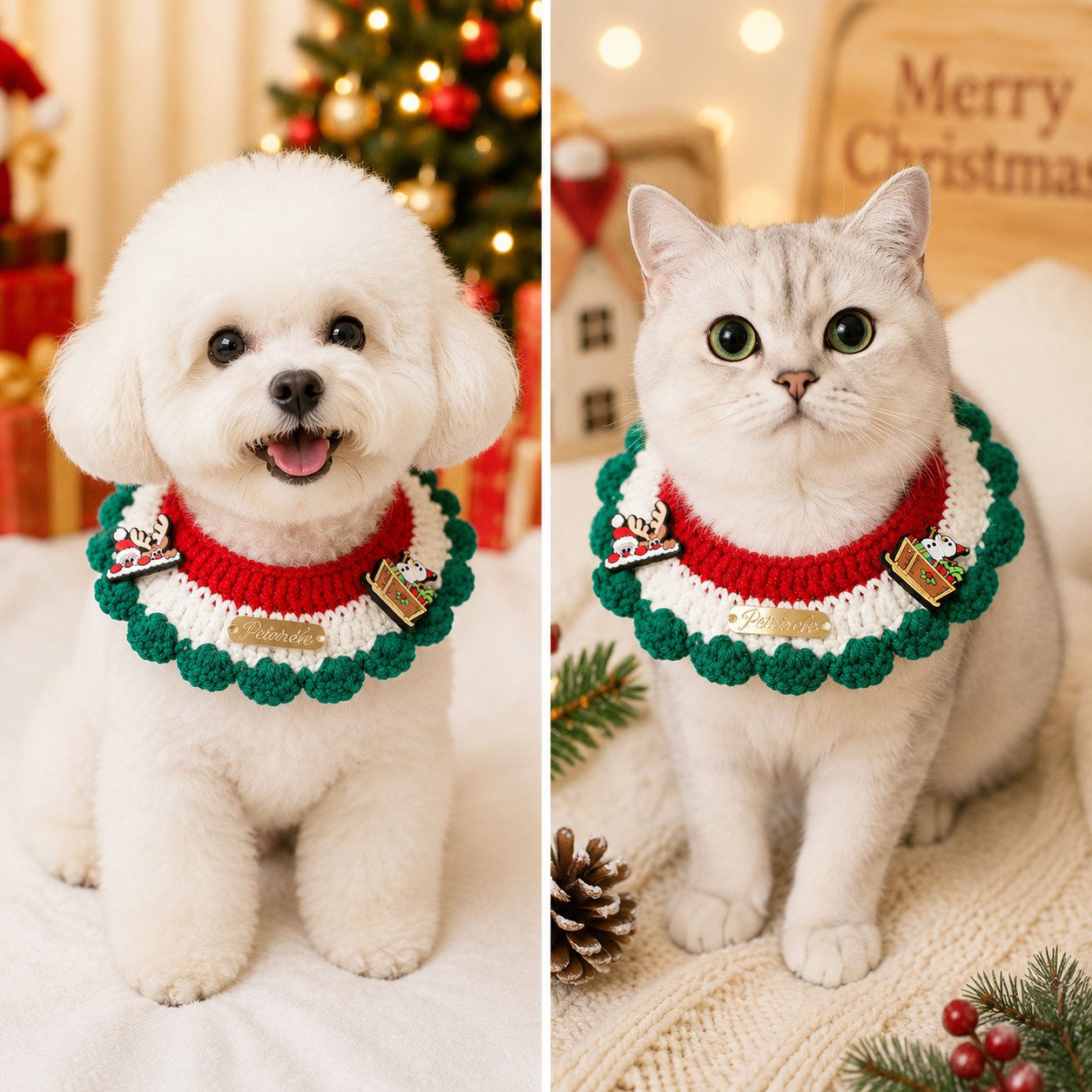 Christmas Pet Collar - Christmas Characters